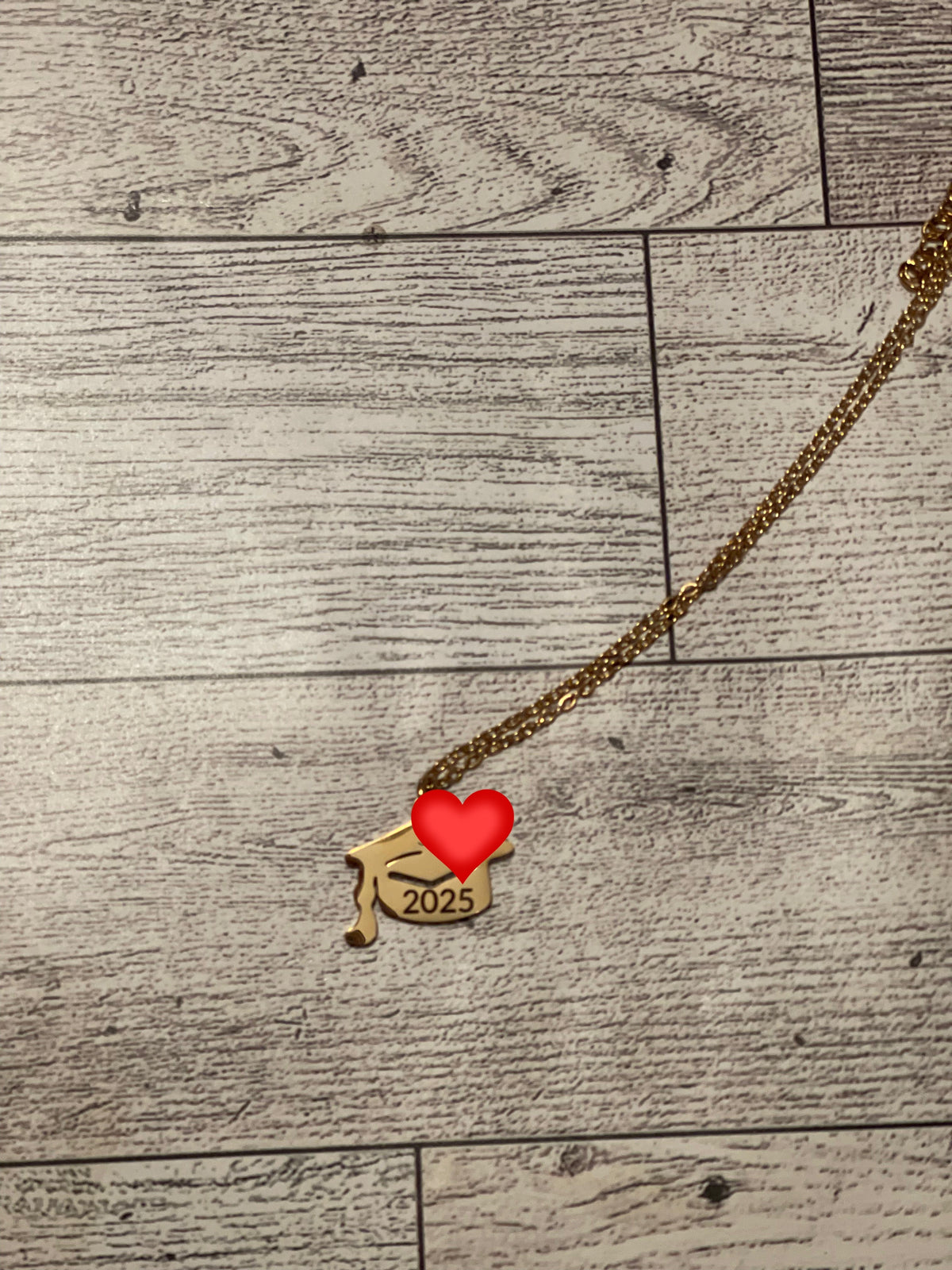 Engraved Grad Cap Necklace