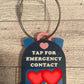 NFC Emergency Contact Backpack Tag