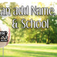 Sporty Yard Signs Single Sided