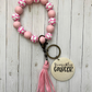 Breast Cancer Awareness Wristlet