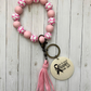 Breast Cancer Awareness Wristlet