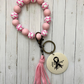 Breast Cancer Awareness Wristlet
