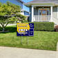 Yard signs w/metal stake