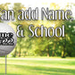 Sporty Yard Signs Single Sided