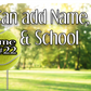 Sporty Yard Signs Single Sided