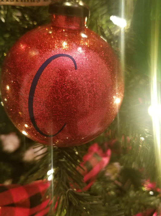 Christmas Ornament with Initial